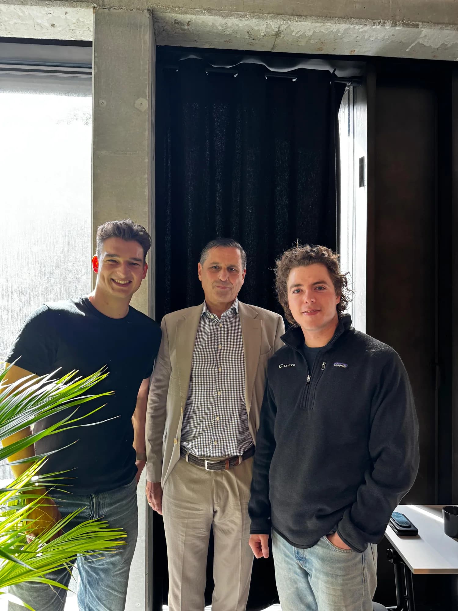 Max and David with Skoda CEO Klaus Zellmer